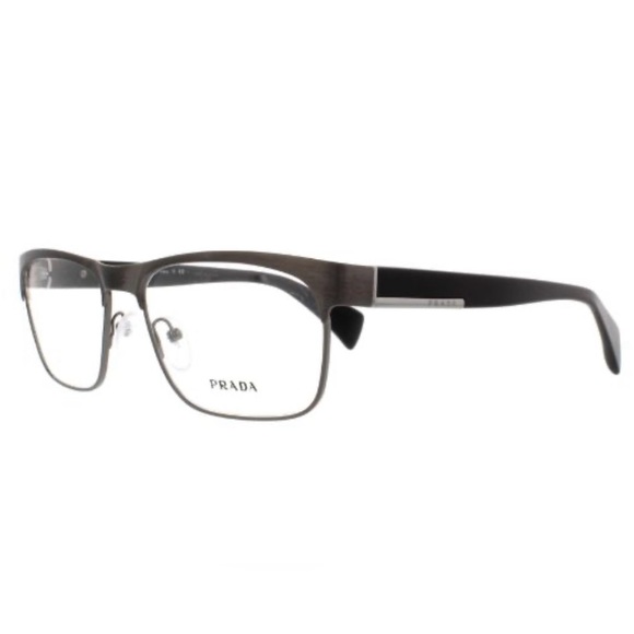 Prada eye 👁️ glasses black & silver frame only made in Italy unisex - Picture 10 of 16